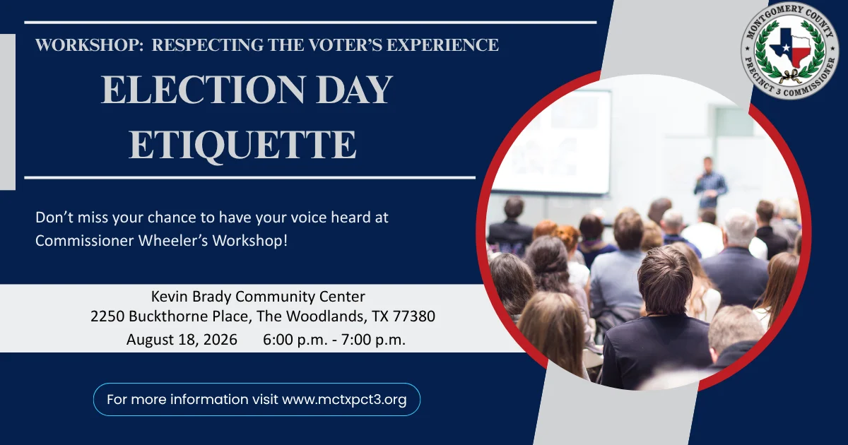 Workshop Election Day Etiquette: Respecting the Voter’s Experience.